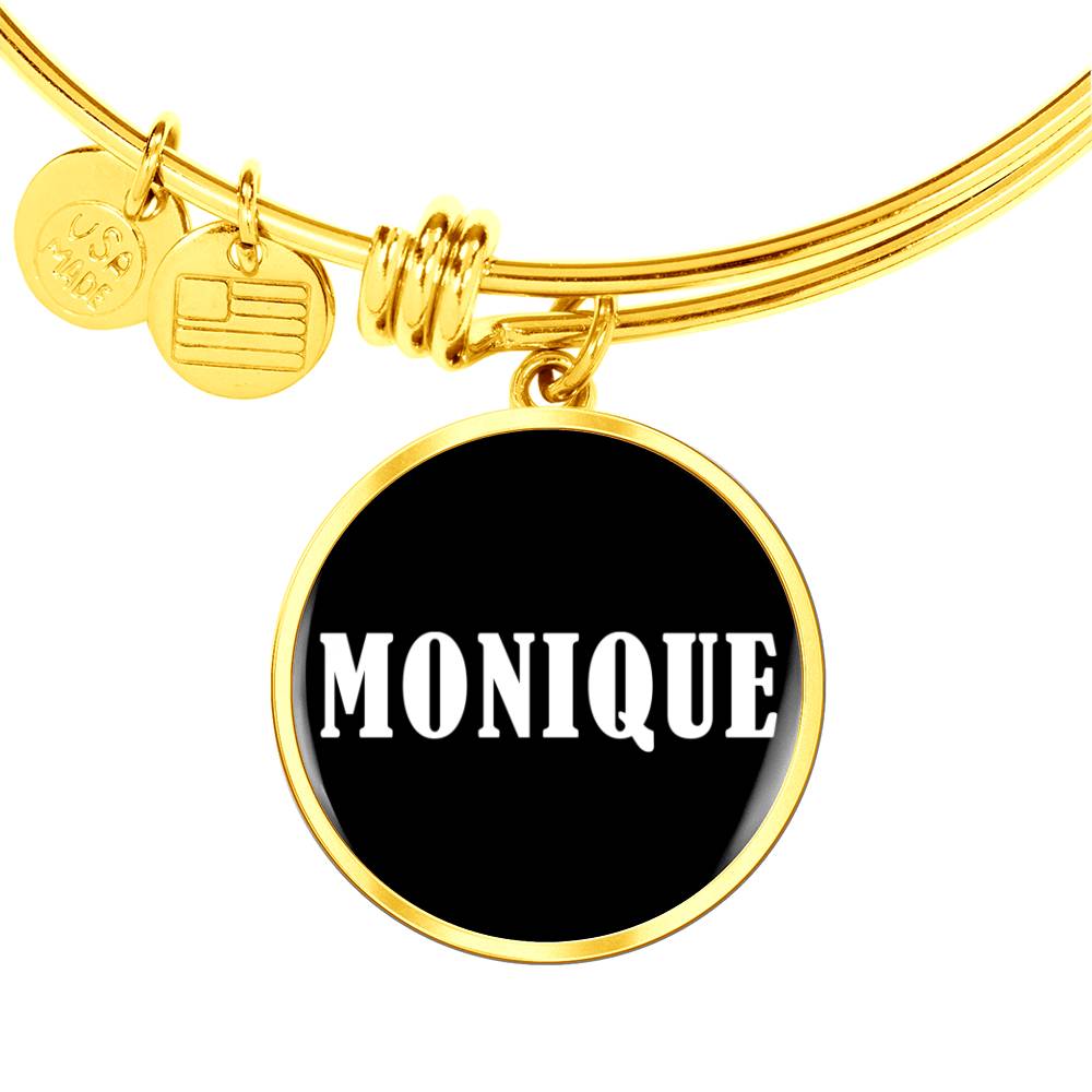 Monique v03 - 18k Gold Finished Bangle Bracelet