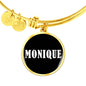 Monique v03 - 18k Gold Finished Bangle Bracelet