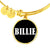 Billie v01w - 18k Gold Finished Bangle Bracelet