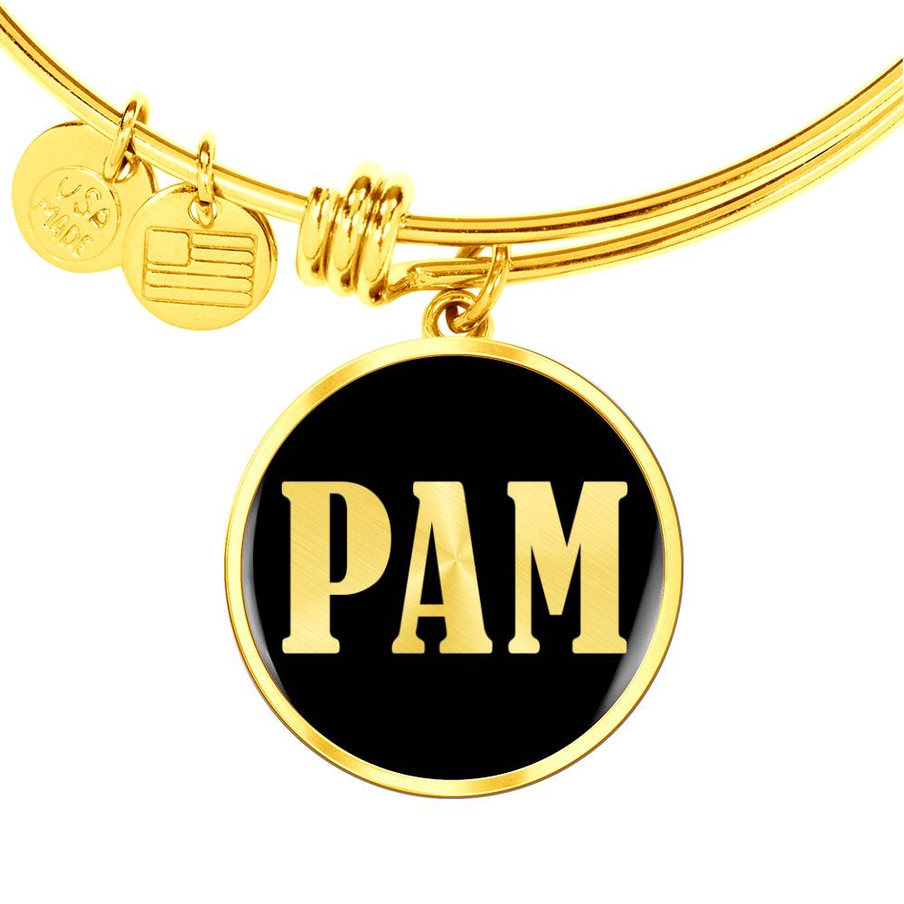 Pam v02 - 18k Gold Finished Bangle Bracelet