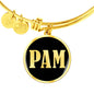 Pam v02 - 18k Gold Finished Bangle Bracelet