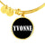 Yvonne v01w - 18k Gold Finished Bangle Bracelet