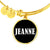 Jeanne v01w - 18k Gold Finished Bangle Bracelet