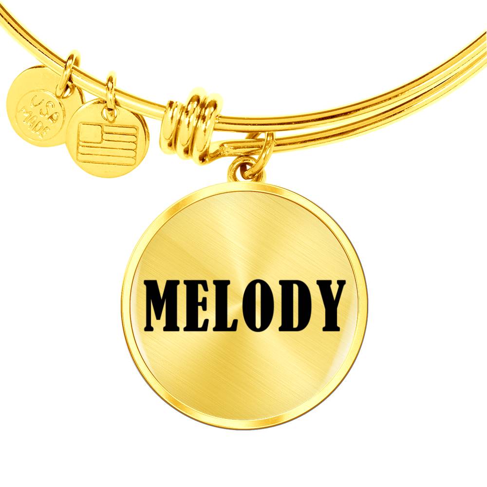 Melody v01 - 18k Gold Finished Bangle Bracelet