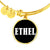 Ethel v01w - 18k Gold Finished Bangle Bracelet