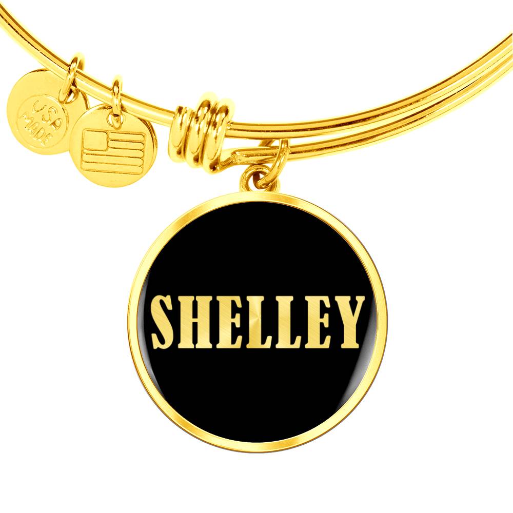 Shelley v02 - 18k Gold Finished Bangle Bracelet