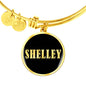 Shelley v02 - 18k Gold Finished Bangle Bracelet