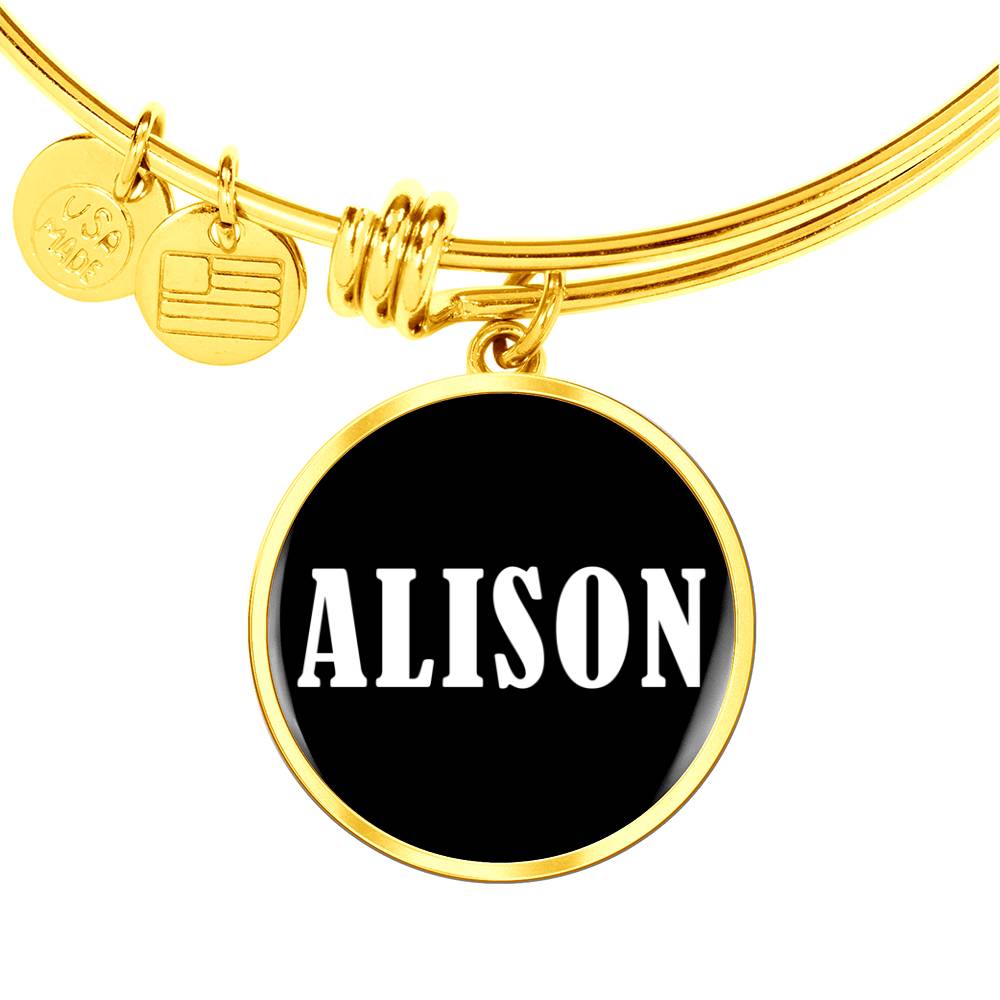 Alison v03 - 18k Gold Finished Bangle Bracelet