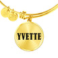 Yvette v01 - 18k Gold Finished Bangle Bracelet