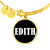 Edith v01w - 18k Gold Finished Bangle Bracelet