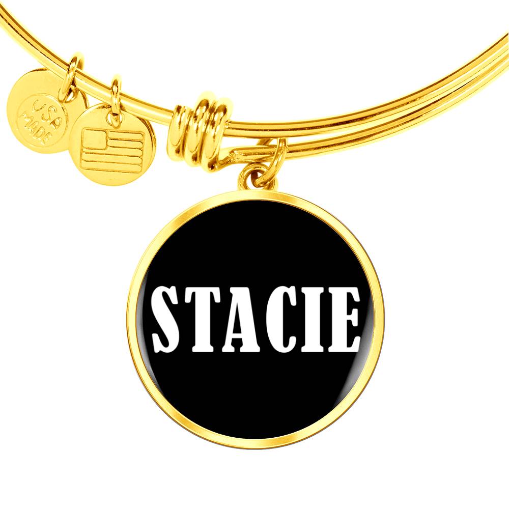 Stacie v03 - 18k Gold Finished Bangle Bracelet