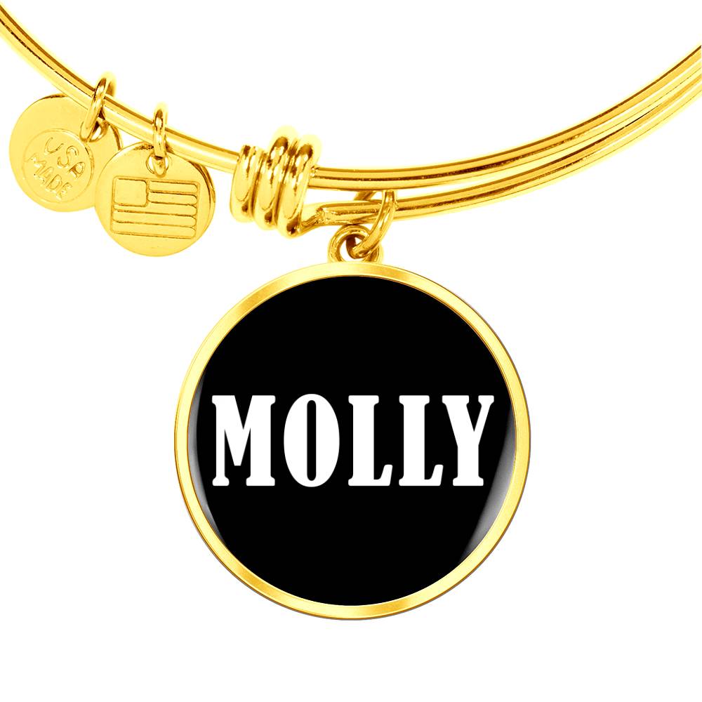 Molly v03 - 18k Gold Finished Bangle Bracelet