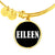 Eileen v01w - 18k Gold Finished Bangle Bracelet