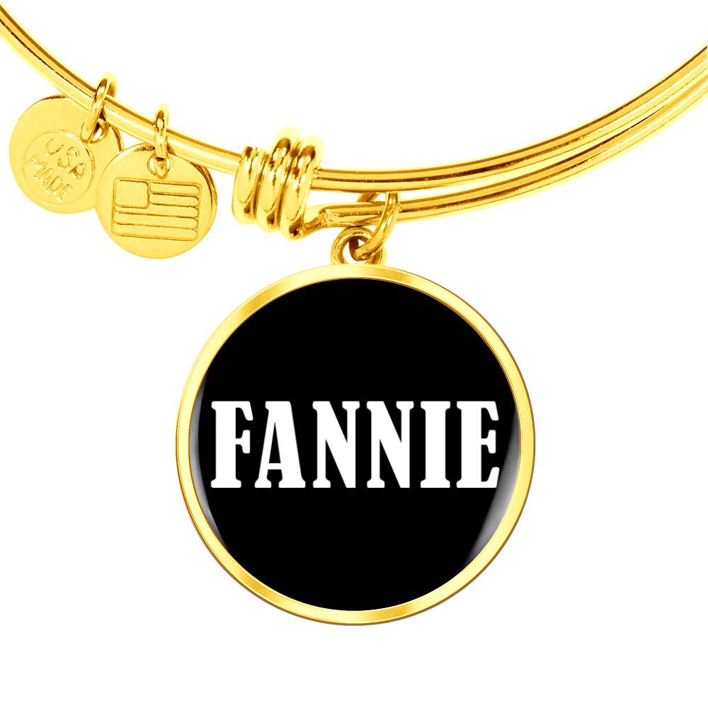 Fannie v03 - 18k Gold Finished Bangle Bracelet