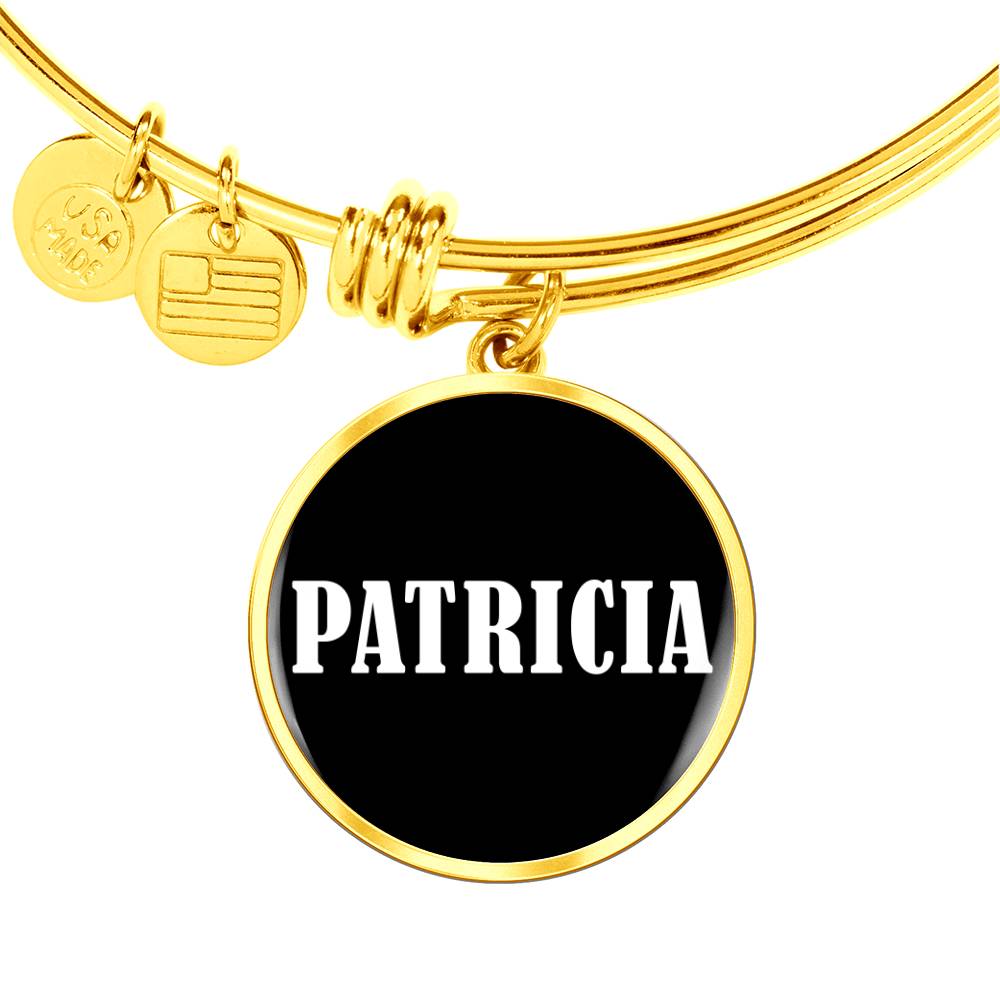 Patricia v01w - 18k Gold Finished Bangle Bracelet