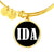 Ida v01w - 18k Gold Finished Bangle Bracelet