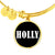 Holly v01w - 18k Gold Finished Bangle Bracelet
