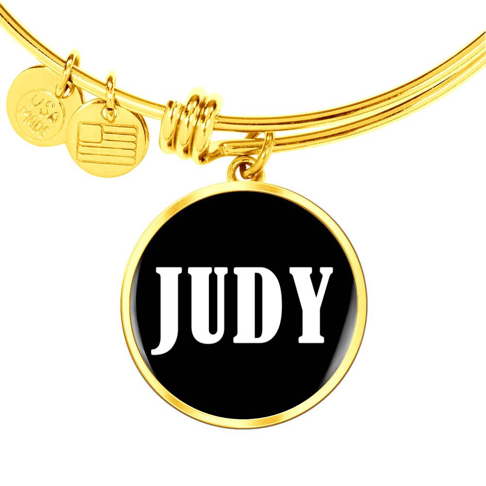 Judy v01w - 18k Gold Finished Bangle Bracelet
