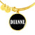 Dianne v01w - 18k Gold Finished Bangle Bracelet