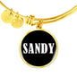 Sandy v03 - 18k Gold Finished Bangle Bracelet