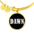 Dawn v01w - 18k Gold Finished Bangle Bracelet