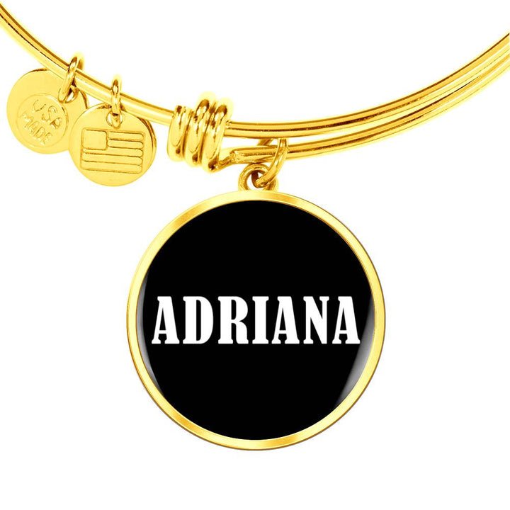 Adriana v03 - 18k Gold Finished Bangle Bracelet