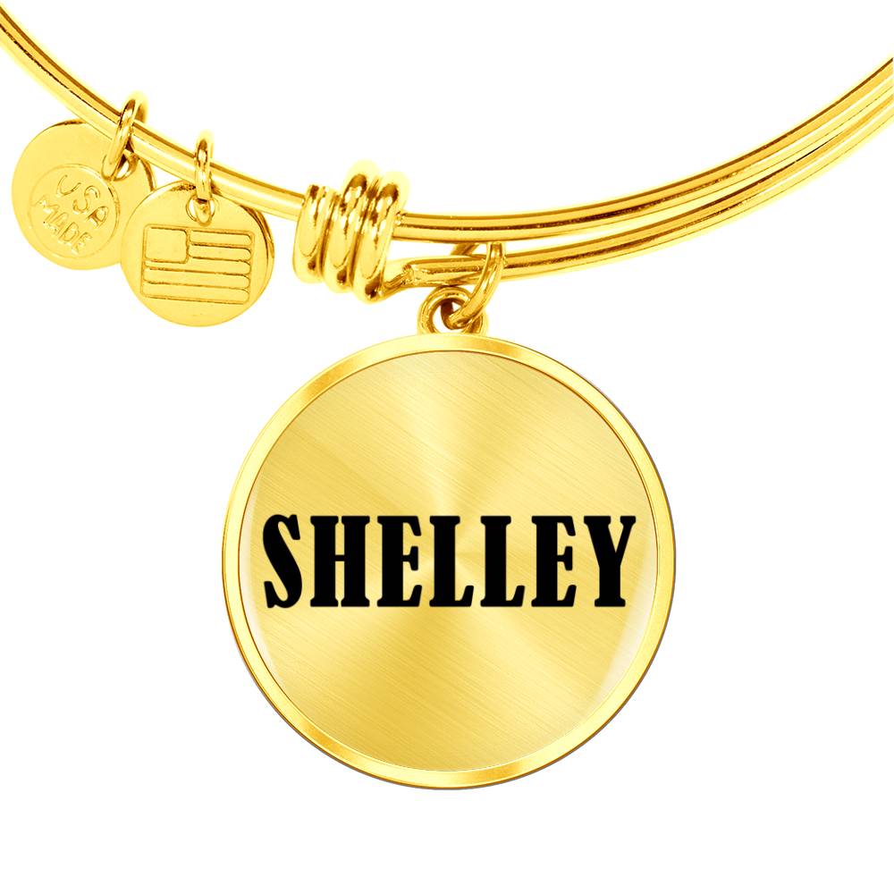 Shelley v01 - 18k Gold Finished Bangle Bracelet