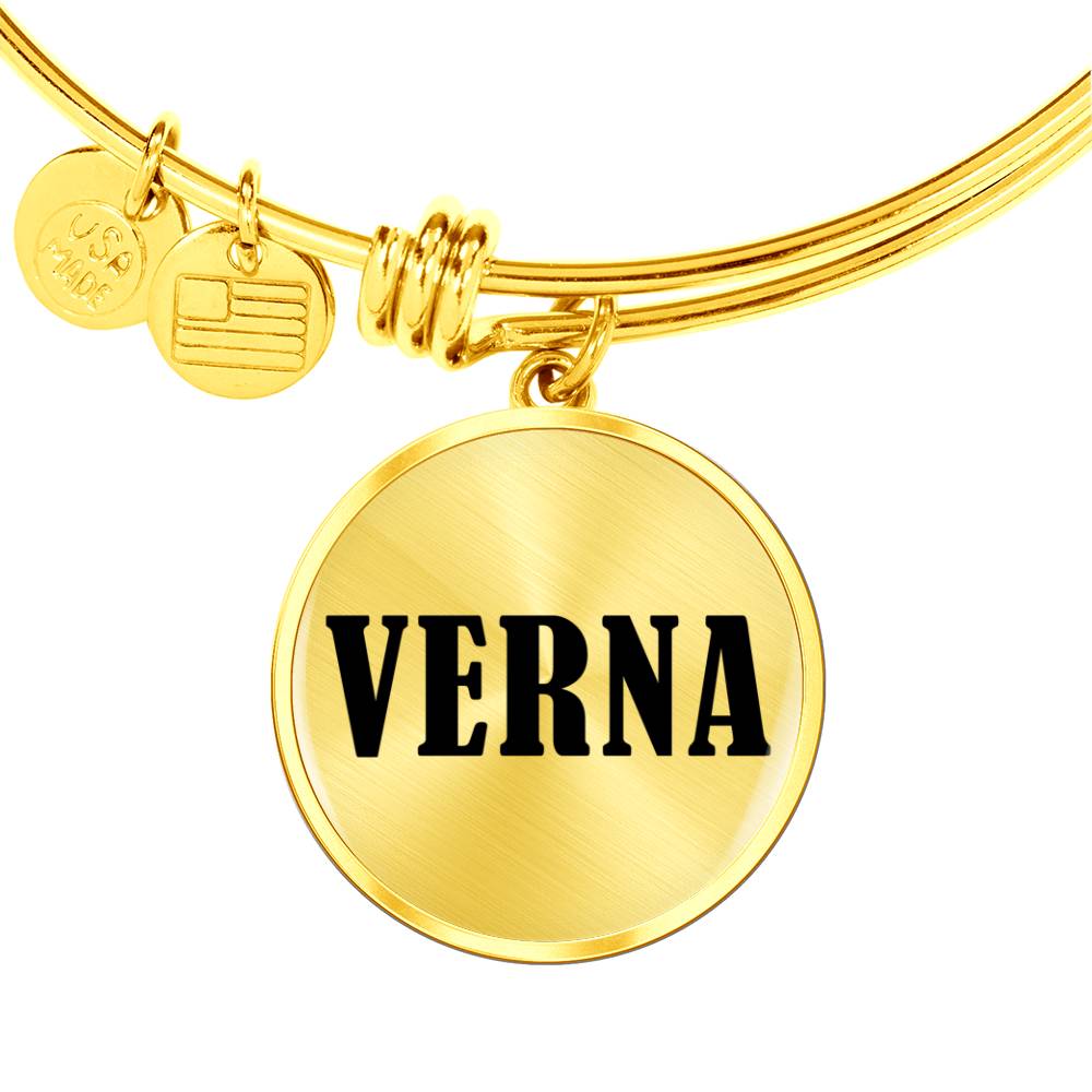 Verna v01 - 18k Gold Finished Bangle Bracelet