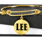 Lee v01 - 18k Gold Finished Bangle Bracelet