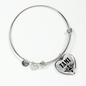 Tami v01 - Heart Pendant Bangle Bracelet