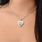 Catherine - Engraved Heart Pendant Necklace