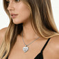 Jacqueline - Engraved Heart Pendant Necklace