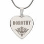 Dorothy - Engraved Heart Pendant Necklace