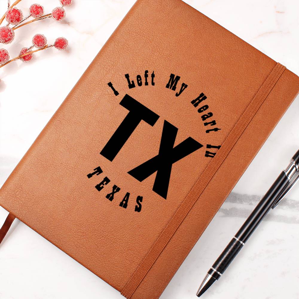 Heart In Texas v01 - Vegan Leather Journal