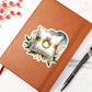 Luxury Wedding Decor Sticker 010 - Vegan Leather Journal