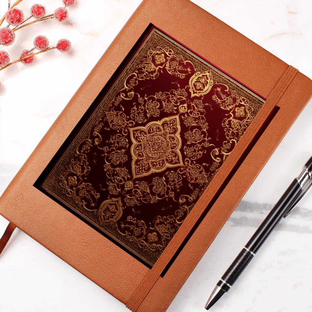 Ornate Gold Cover 089 - Vegan Leather Journal