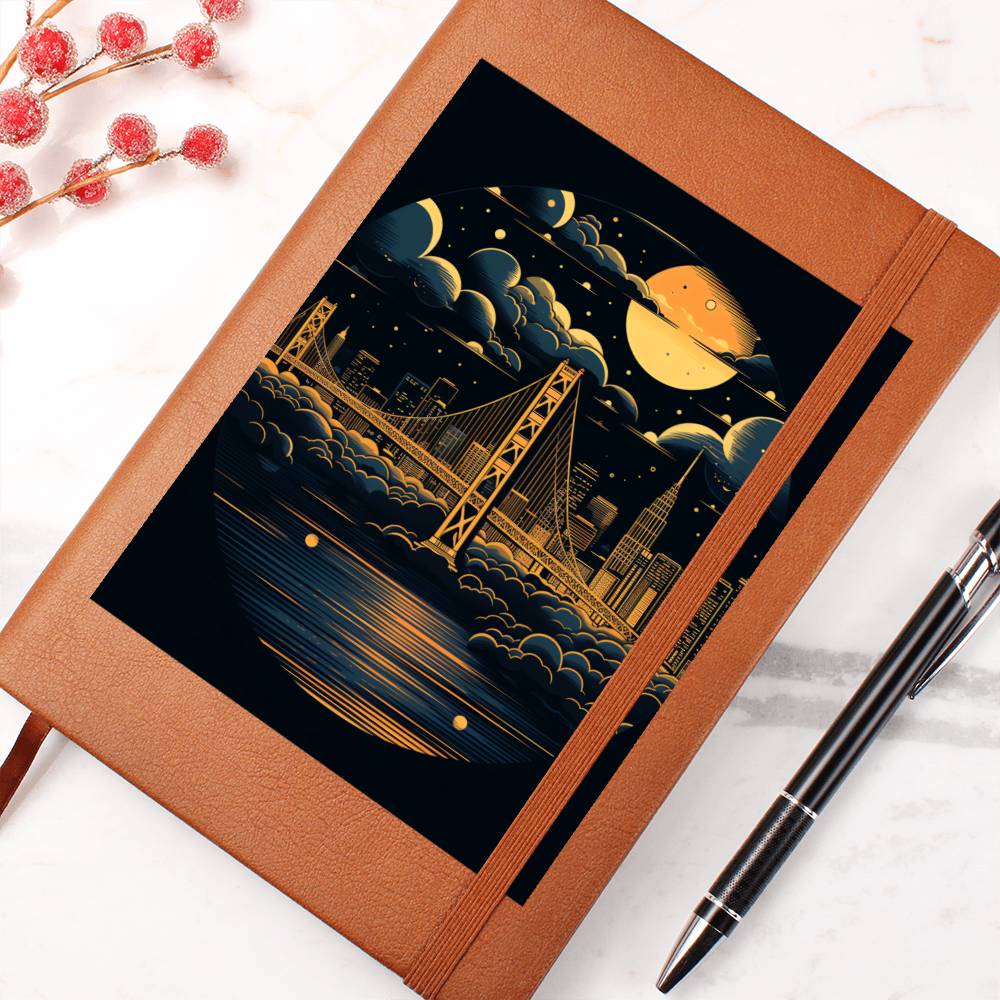 Minimalist BOHO Art 034 - Vegan Leather Journal