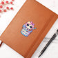 Cute Back to School Sticker 048 - Vegan Leather Journal