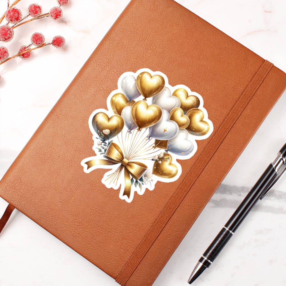 Luxury Wedding Decor Sticker 088 - Vegan Leather Journal