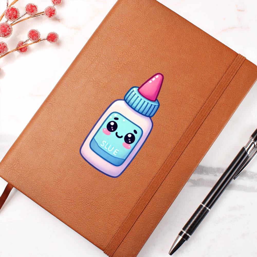 Cute Back to School Sticker 101 - Vegan Leather Journal
