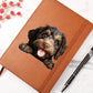 Barbet Peeking - Vegan Leather Journal