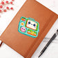Cute Back to School Sticker 056 - Vegan Leather Journal