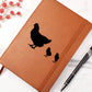 Mama Chicken With 2 Chicks - Vegan Leather Journal