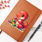 Colorful Baby Dinosaur 019 - Vegan Leather Journal
