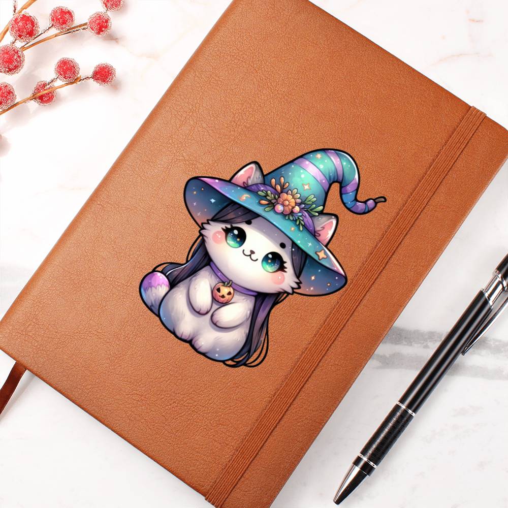Cute Halloween Sticker 053 - Vegan Leather Journal
