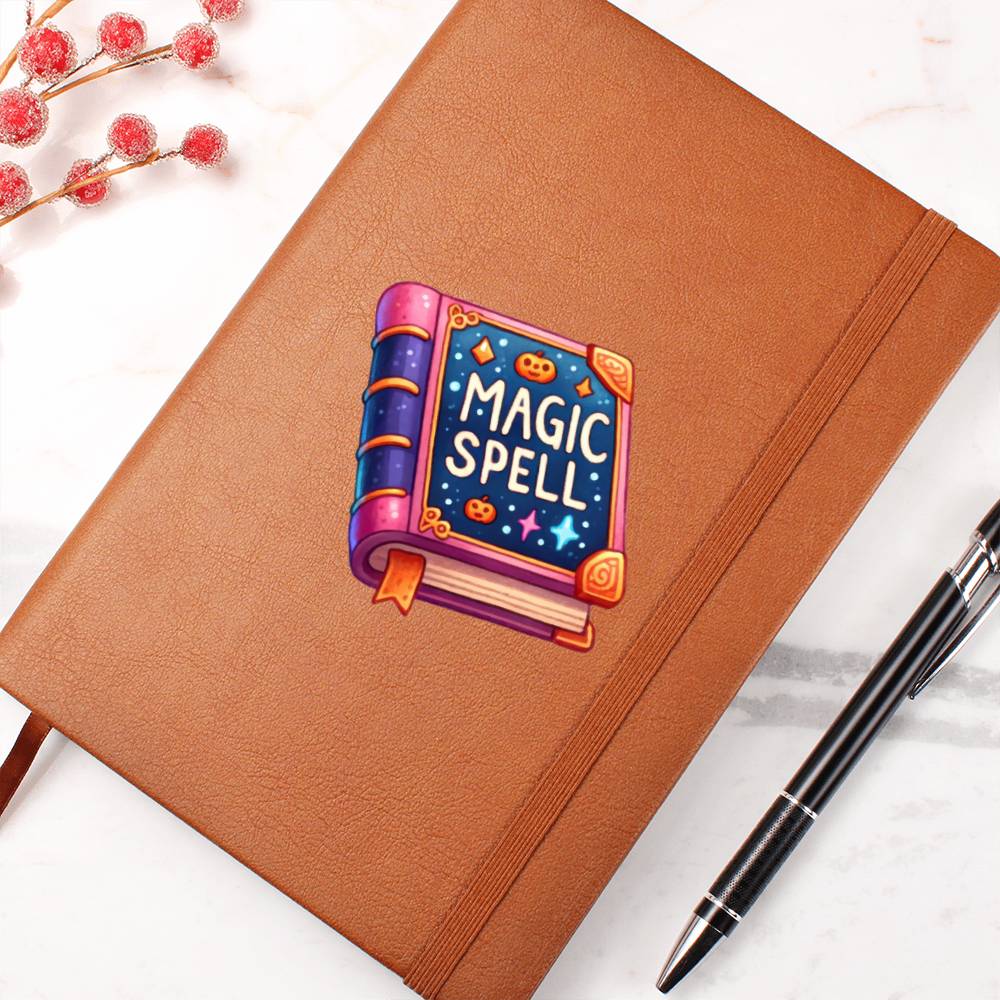 Cute Halloween Sticker 088 - Vegan Leather Journal