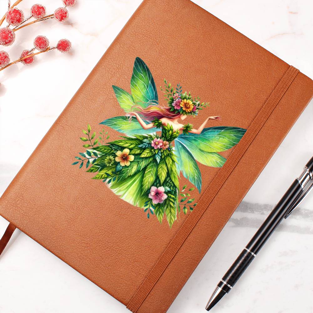 Magical Nature Forest Fairy 07 - Vegan Leather Journal