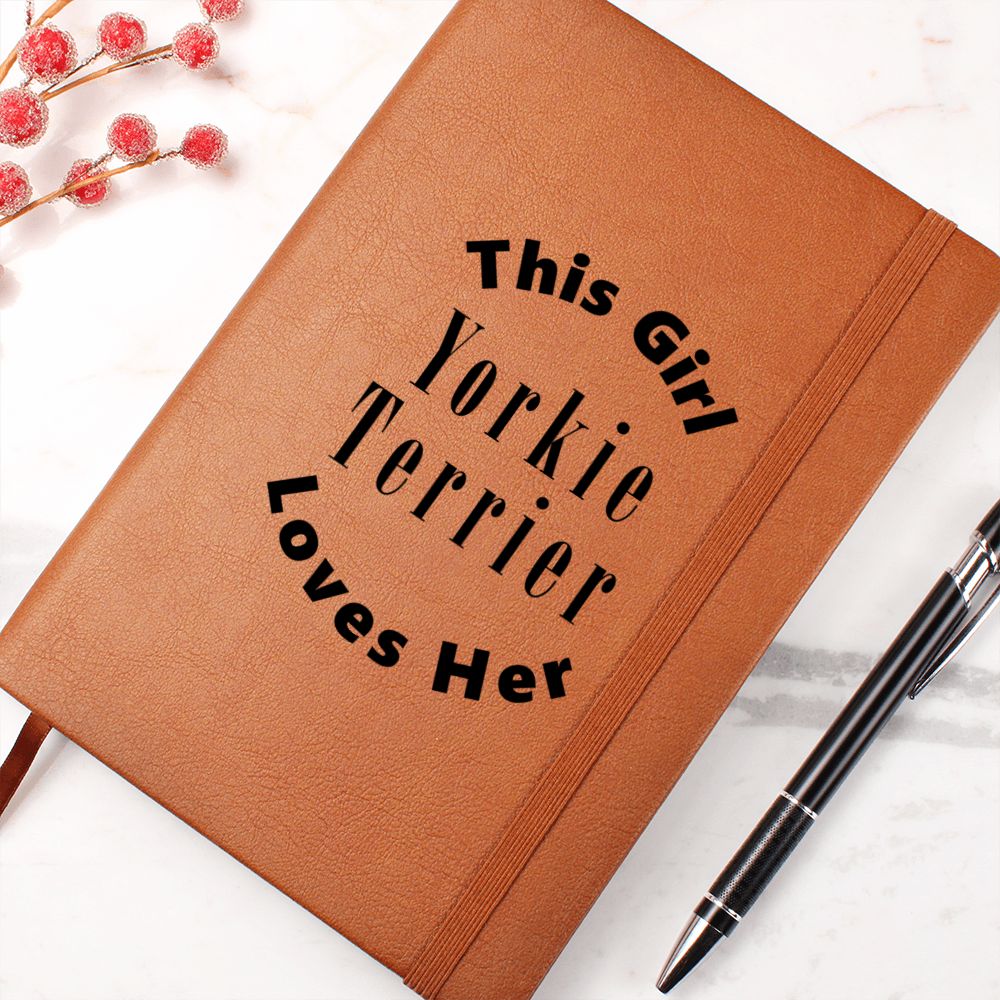 Yorkie Terrier v2 - Vegan Leather Journal
