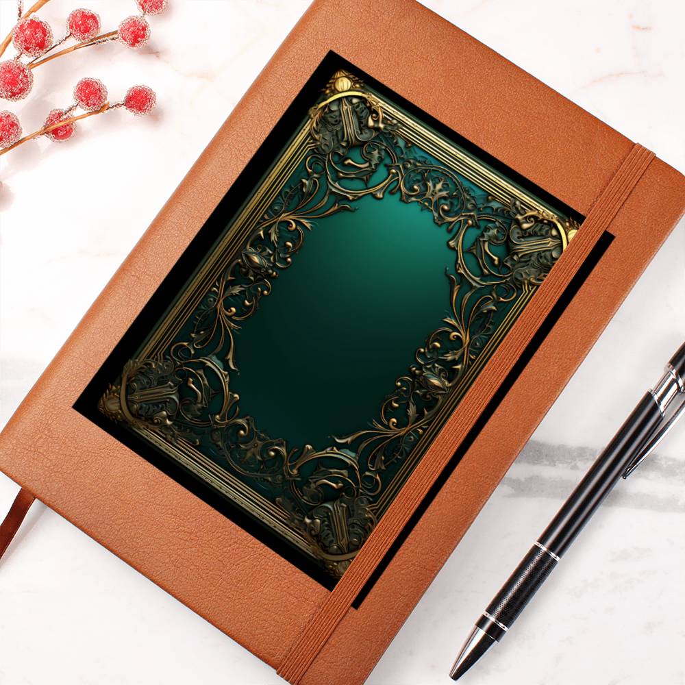 Ornate Gold Cover 126 - Vegan Leather Journal