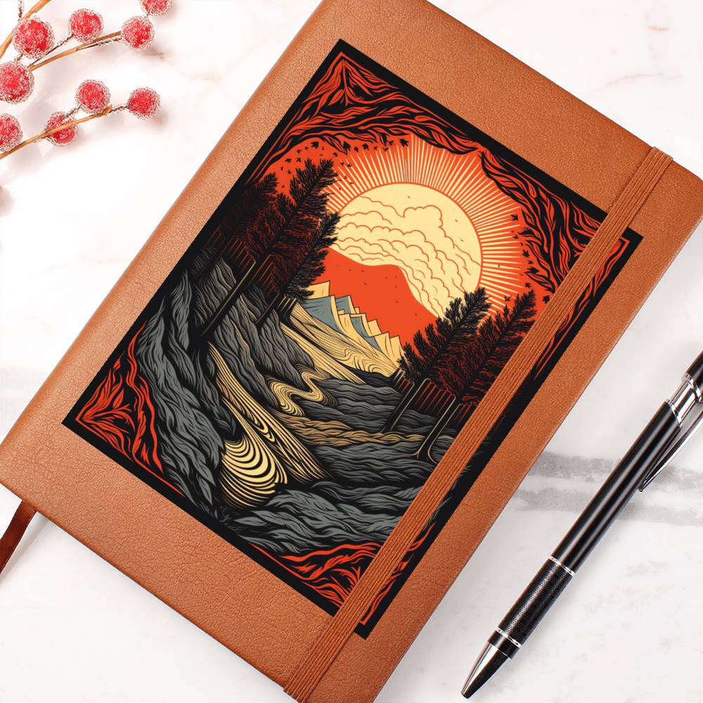 Minimalist BOHO Art 103 - Vegan Leather Journal